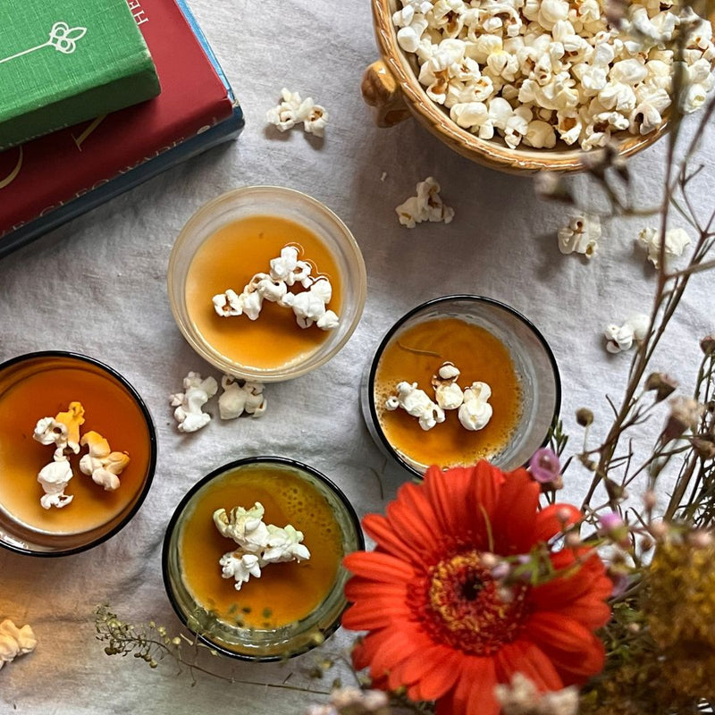 Maple Popcorn Panna Cotta