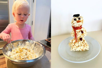 Night In: Making Popcorn Ball Snowmen