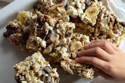 Chunky Monkey Popcorn Bars