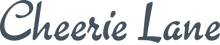 Logo of 'Cheerie Lane' in a stylized font on a white background